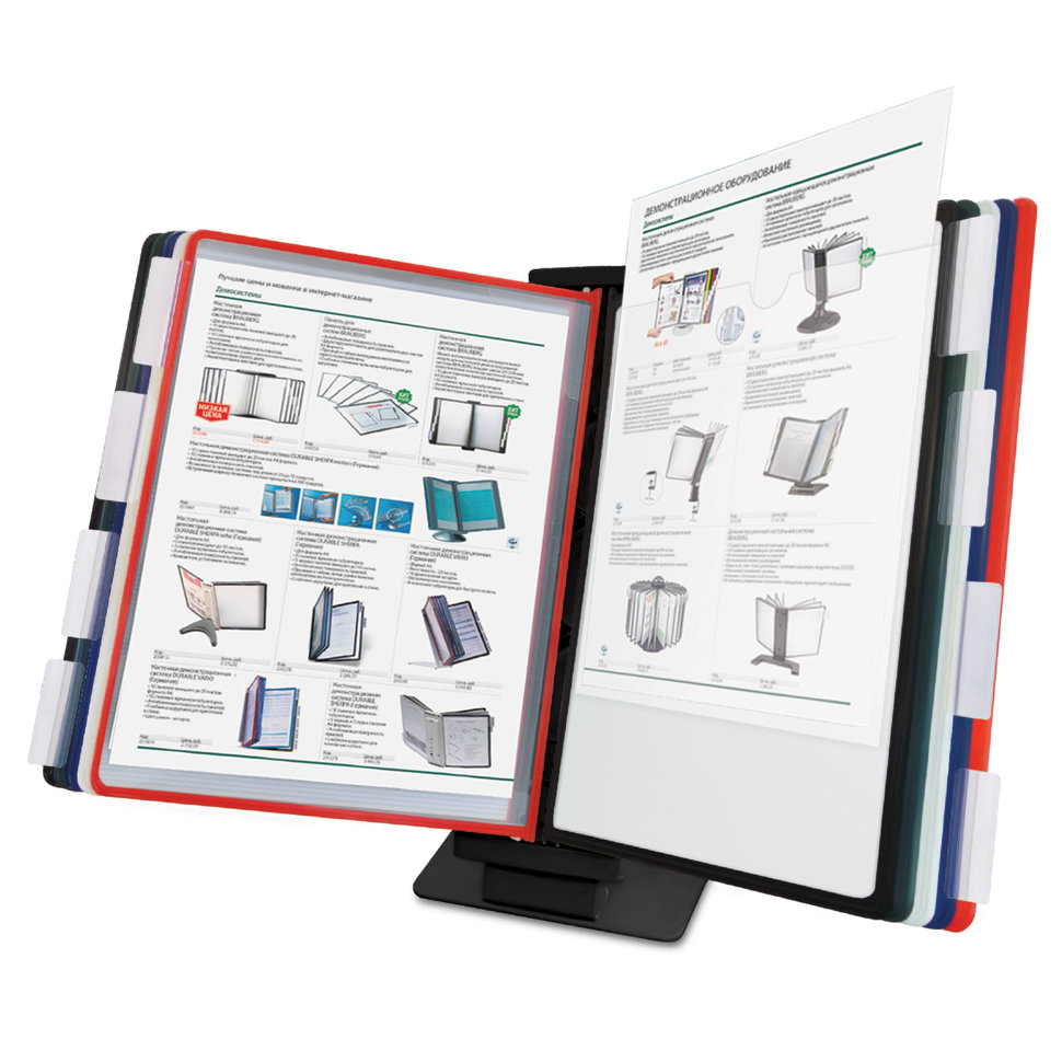 Демосистема настольная/настенная А4 на 10 панелей Brauberg Solid металлическая 236716 , 